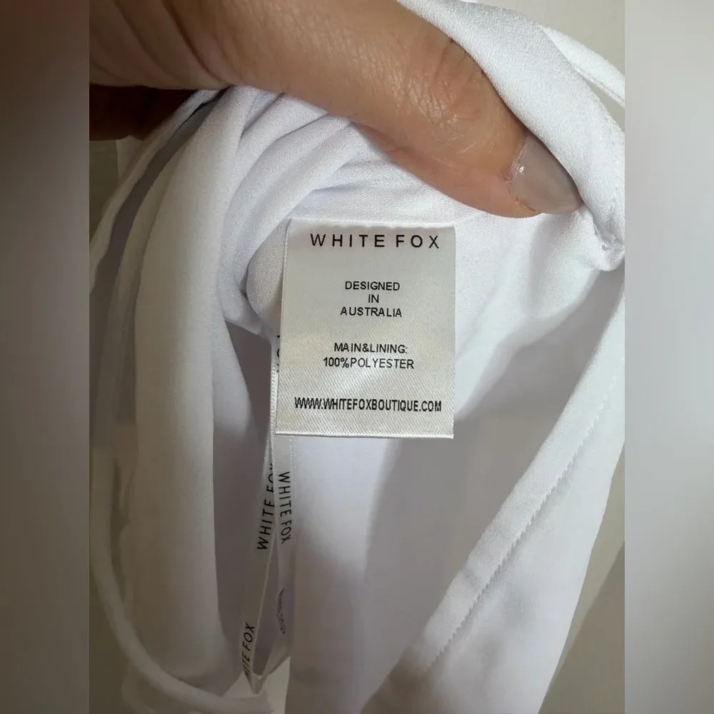 Wild fox boutique NEW FLAME MINI SKIRT-L WHITE